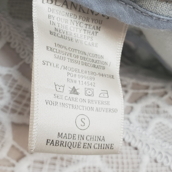 BlankNYC Embroidered Jean Jacket71923 - Picture 7 of 9